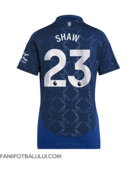 Manchester United Luke Shaw #23 Tricou Fotbal Replică 2024-25 Femei Deplasare